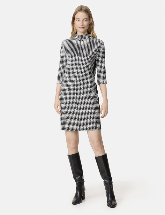 Gerry Weber DRESS JERSEY Black/beige houndstooth