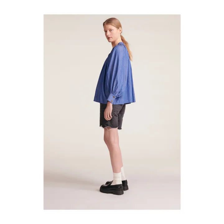 BELLEPIECE Blouse Jeff Rayures | Bleu