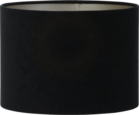 Light & Living lampenkap Velours zwart D 20 H 15 cm
