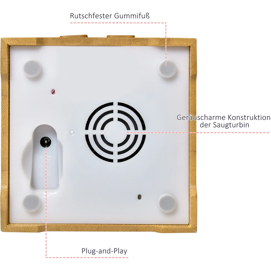 HOMCOM Aroma Diffusor für ätherische Öle, mit 7 LED Farben,  2 Sprühnebel-Modi Naturhloz