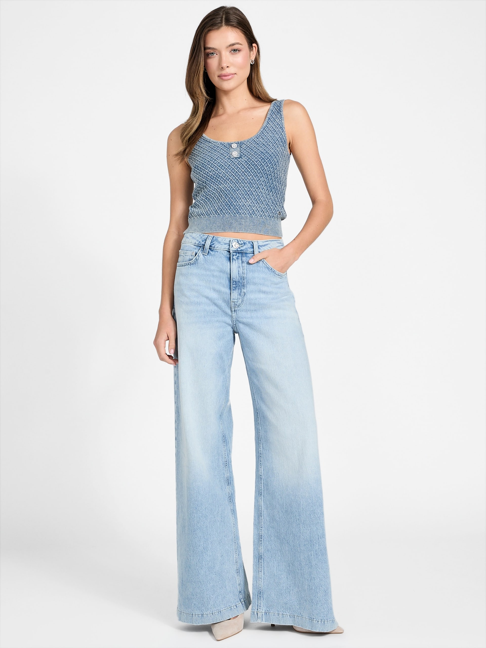 blusa de malha texturizada