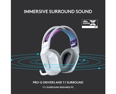 Logitech G733 Lightspeed Headset - White