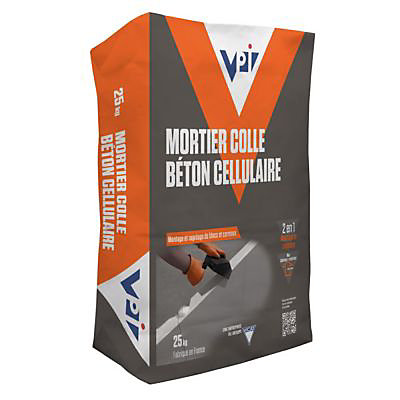 Mortier colle béton cellulaire 25 kg