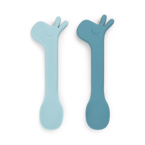 Lot de 2 Cuillères Silicone LALEE Bleu - DONE BY DEER