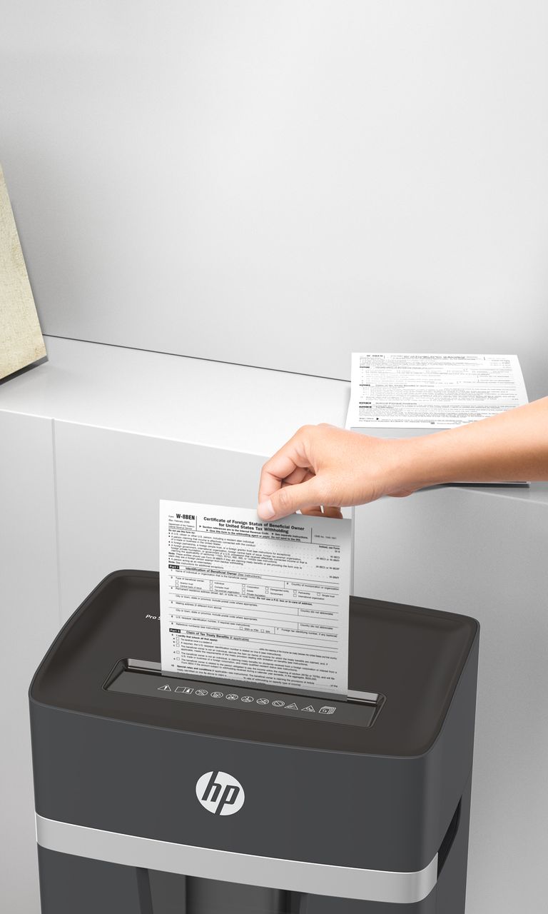 HP Aktenvernichter Pro 15cc Sicherheitsstufe P-4 Shredder Papier Kreditkarten