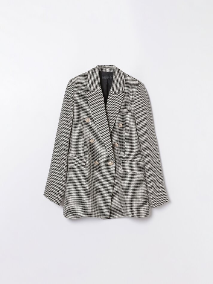 Blazer de abotoamento duplo - Preto