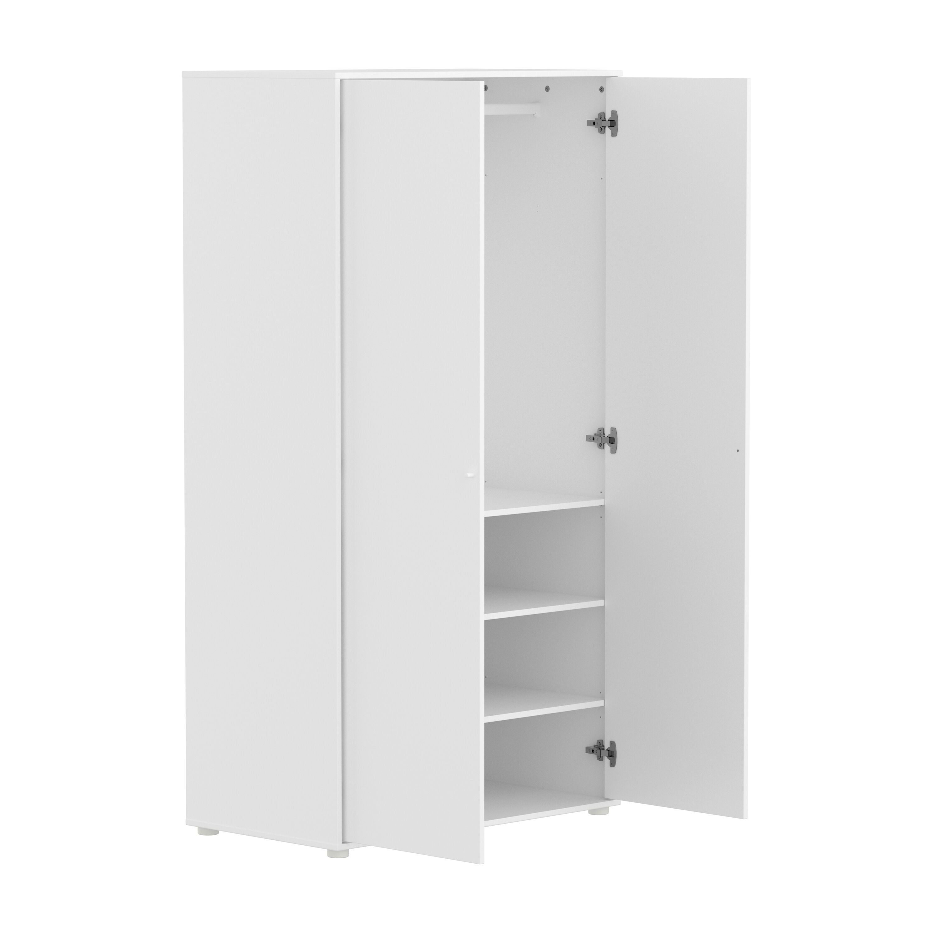 Flexa SAGA Schrank - Weiss / B: 100.0 cm x T: 55.0 cm x H: 190.0 cm
