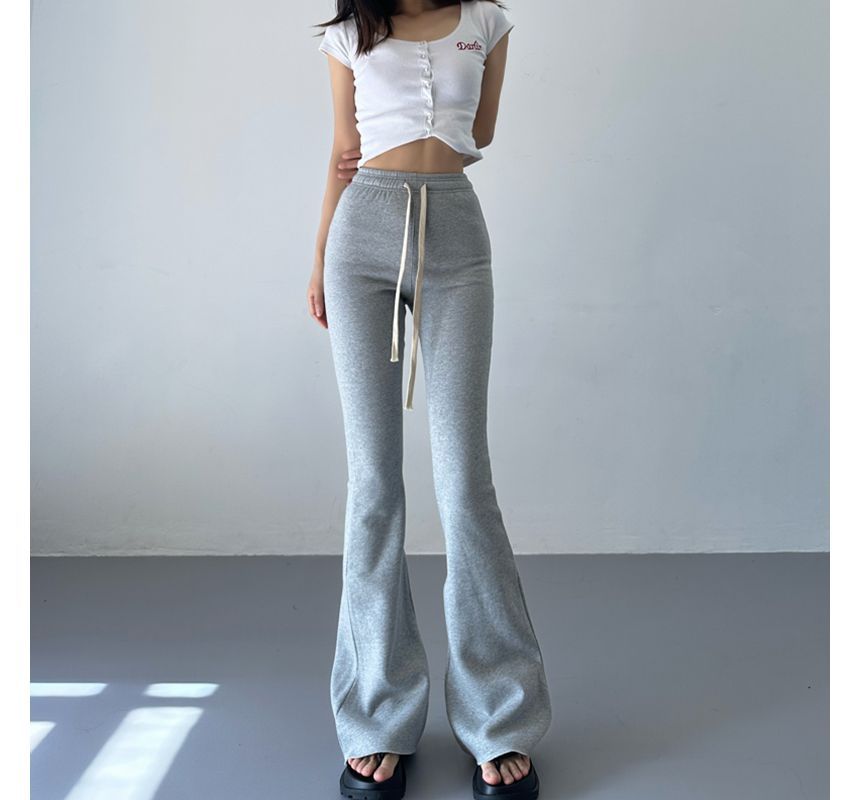 Tiny House - Effen wijde joggingbroek met trekkoordtaille