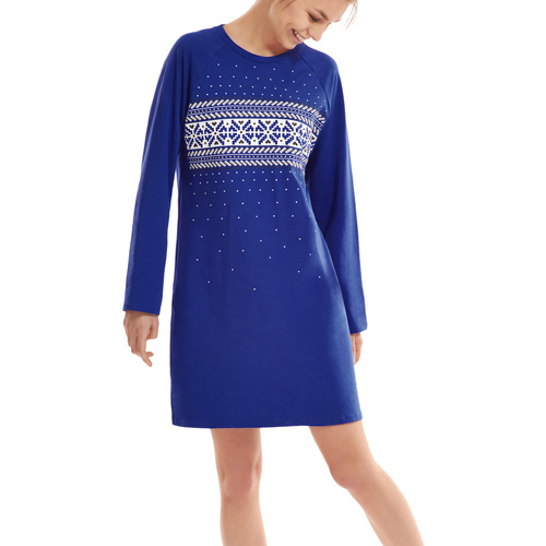 Lisca - Camisón de manga larga StarlightCheek Azul