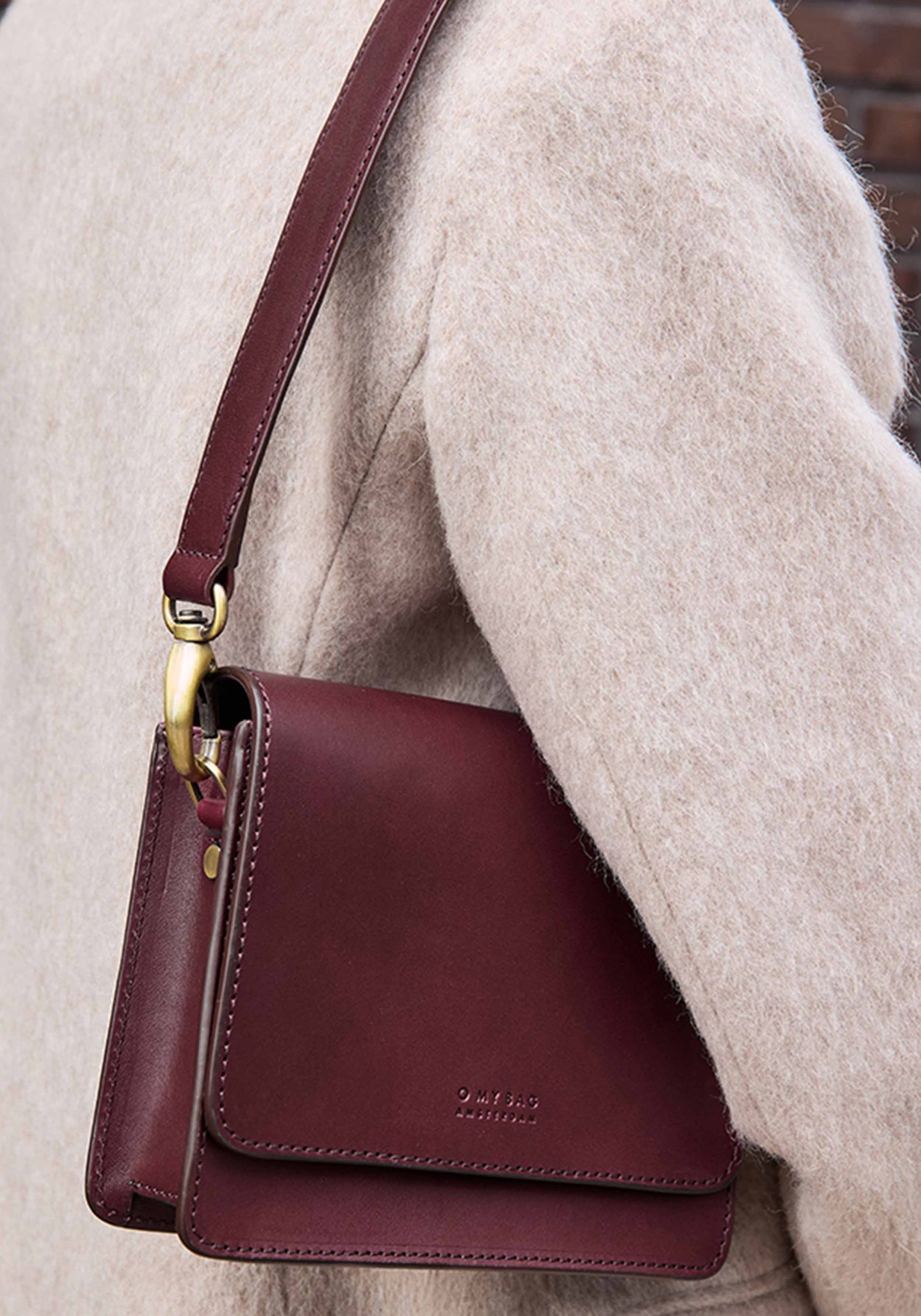 O My Bag Handtasche Audrey Mini Classic Leather Dark Cherry