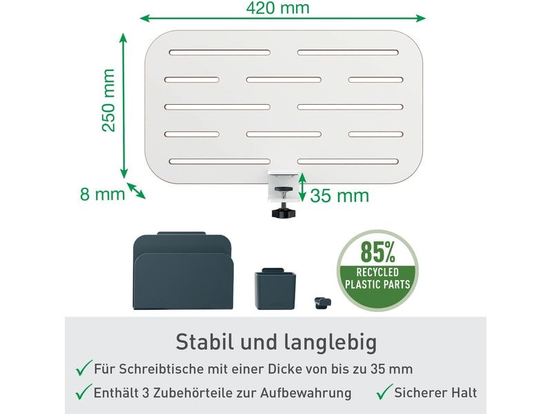 Leitz Ergo Schreibtisch-Organizer Klein, Weiss Schreibtisch-Aufbewahrung