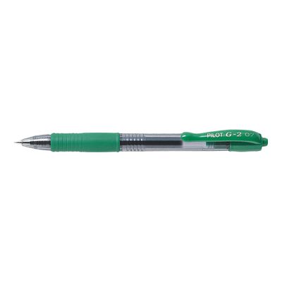 Pilot G-2 - Pack de 12 rollers - 0,7 mm - vert