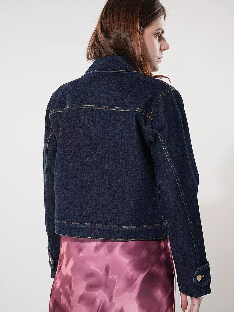 COMMA Jeansjacke dunkelblau