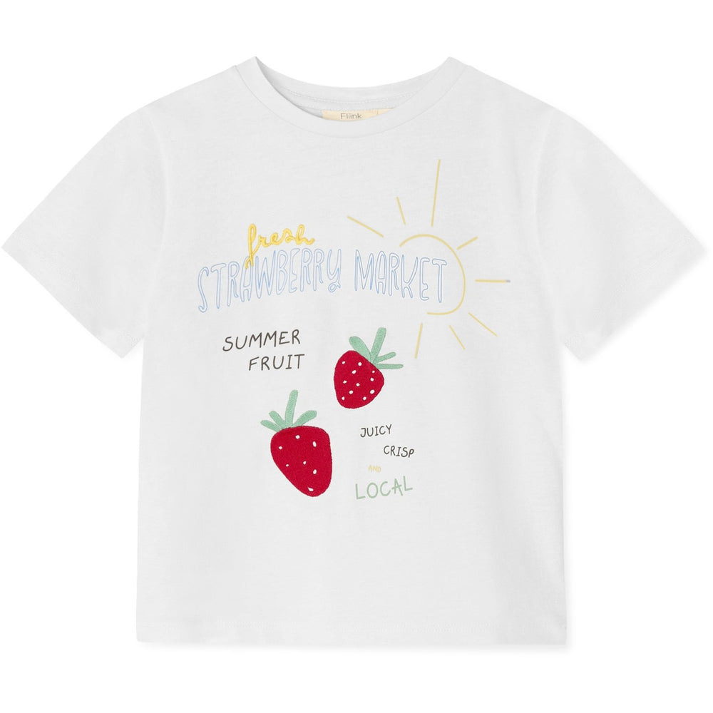 Køb Fliink Cloud Dancer Sommer Strawberry T-Shirt