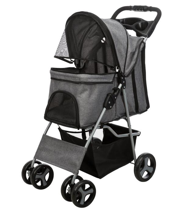 Trixie Hunde-Buggy, grau