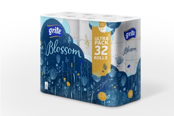 Toalettpapir Grite Blossom White 32stk