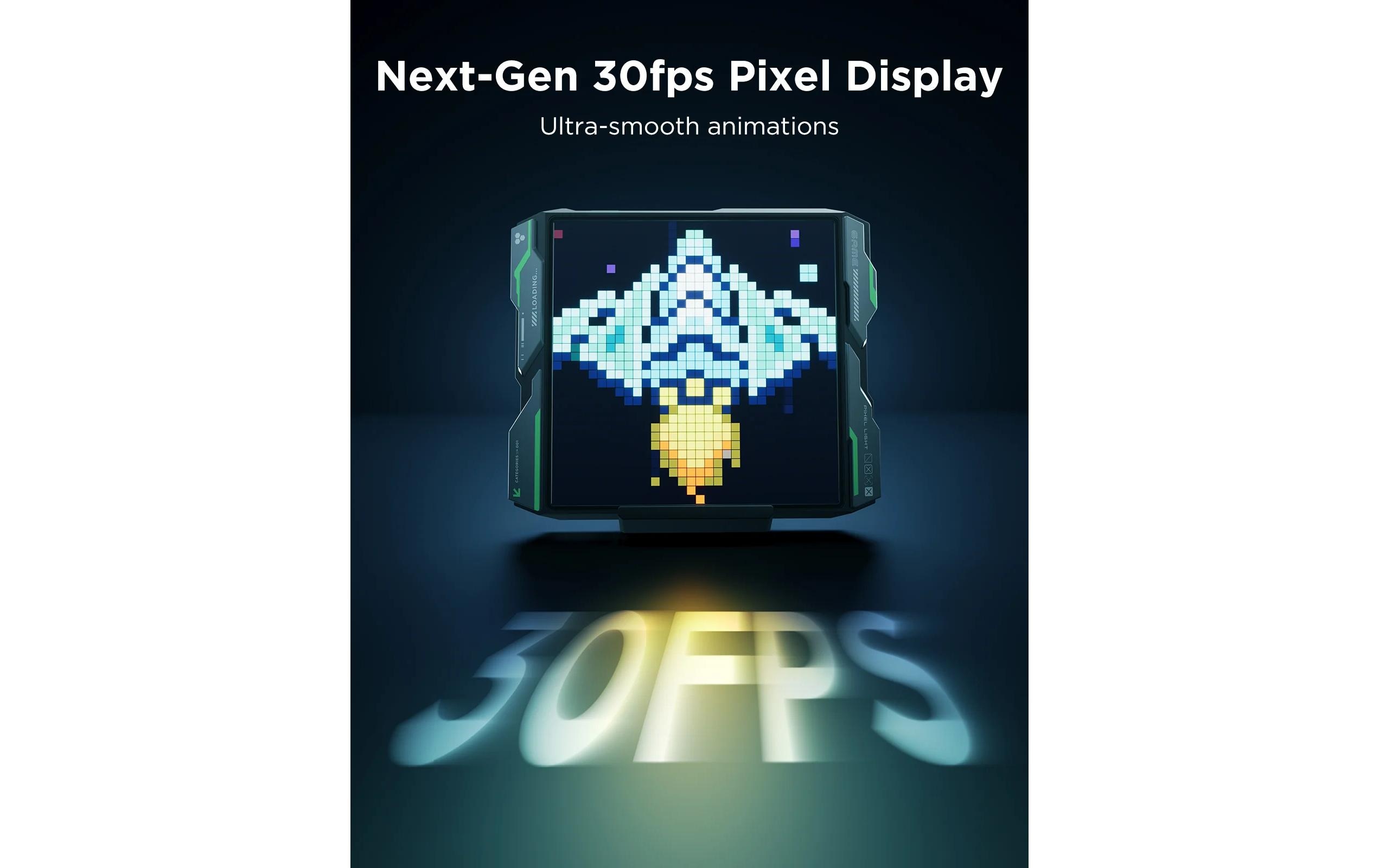 Gaming-Pixel-Licht 13.5 x 13.5 cm<br>Pixelkunst, Echtzeitinfos und Gaming-Sync in einem smarten Lichtgerät