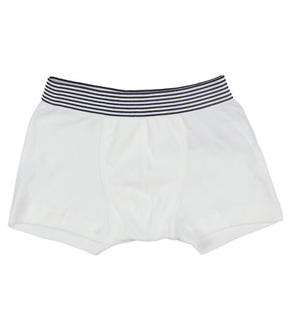 Petit Bateau Boxershorts - 3-pak - Sort/Hvid/Beige