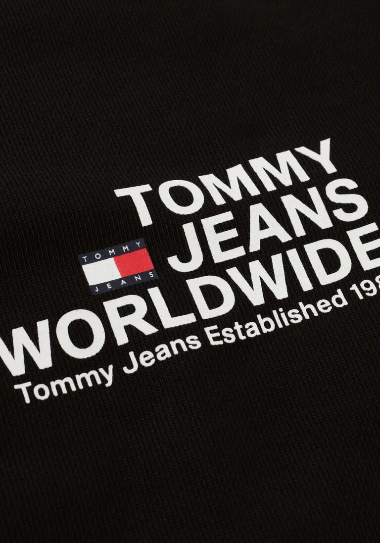 TOMMY JEANS zwarte tommy jeans sweater tjm reg entry graphic crew