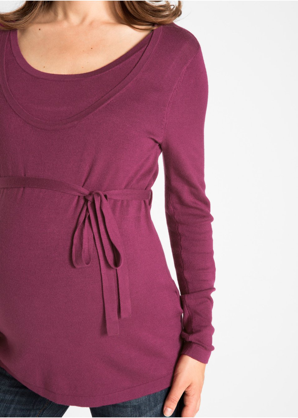 Pull de grossesse avec fonction allaitement