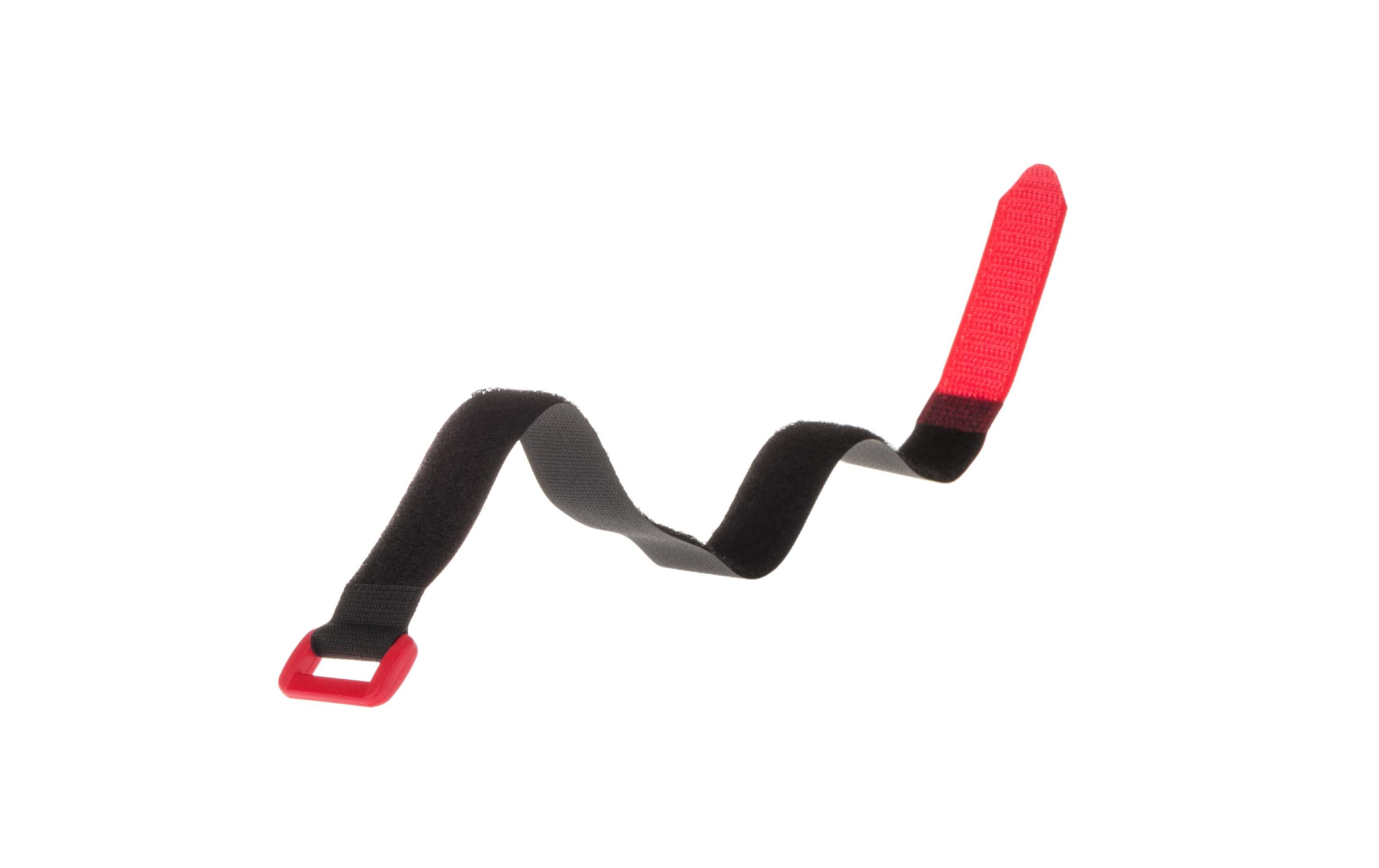 Schlaufenband FAST-VSTRAP 20 x 350 mm, Schwarz/RotKlettverschlussgurt