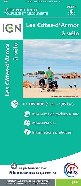 IGN - COTES D ARMOR A VELO ECHELLE 1 100 000