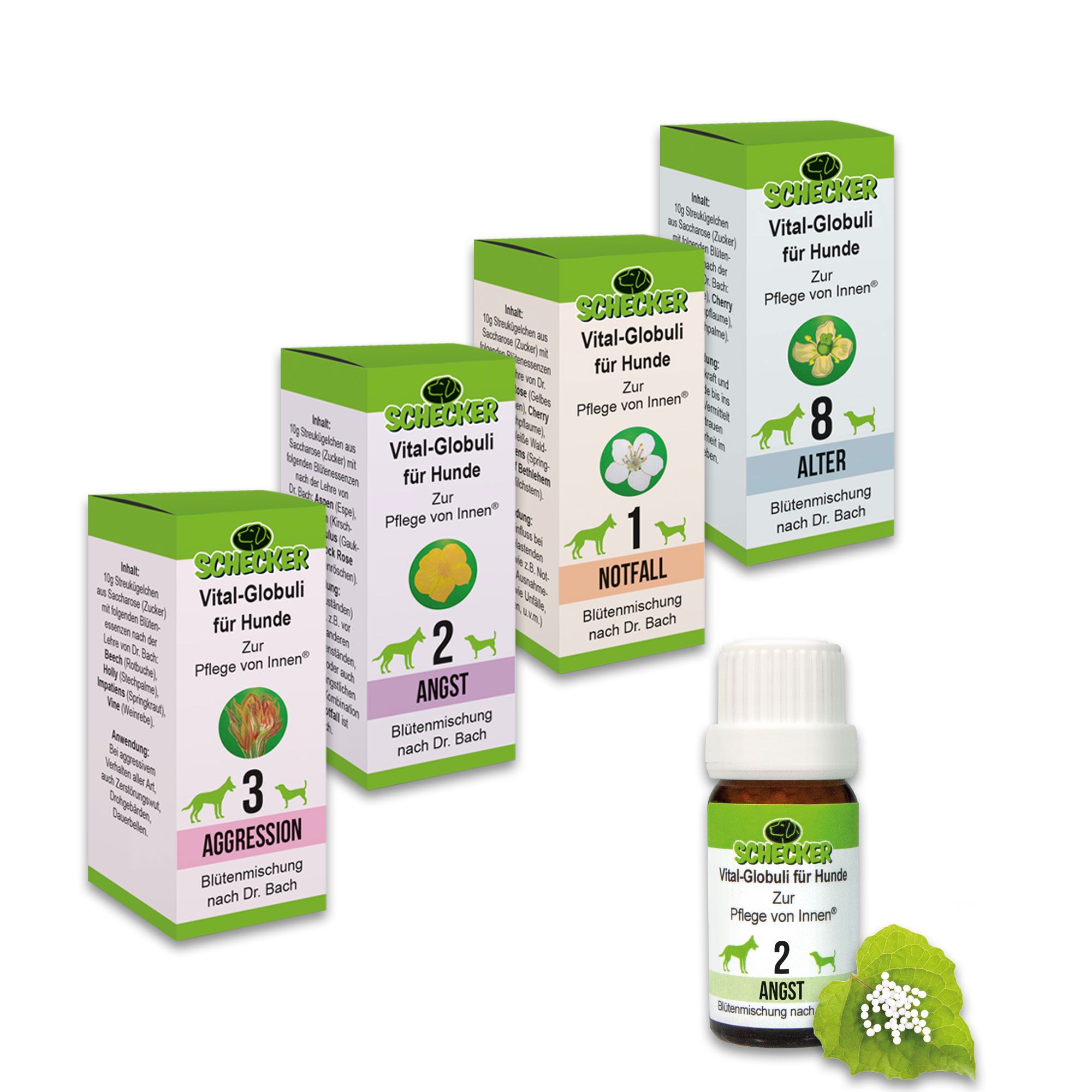 Schecker Vital Globuli - Aggression für Hunde