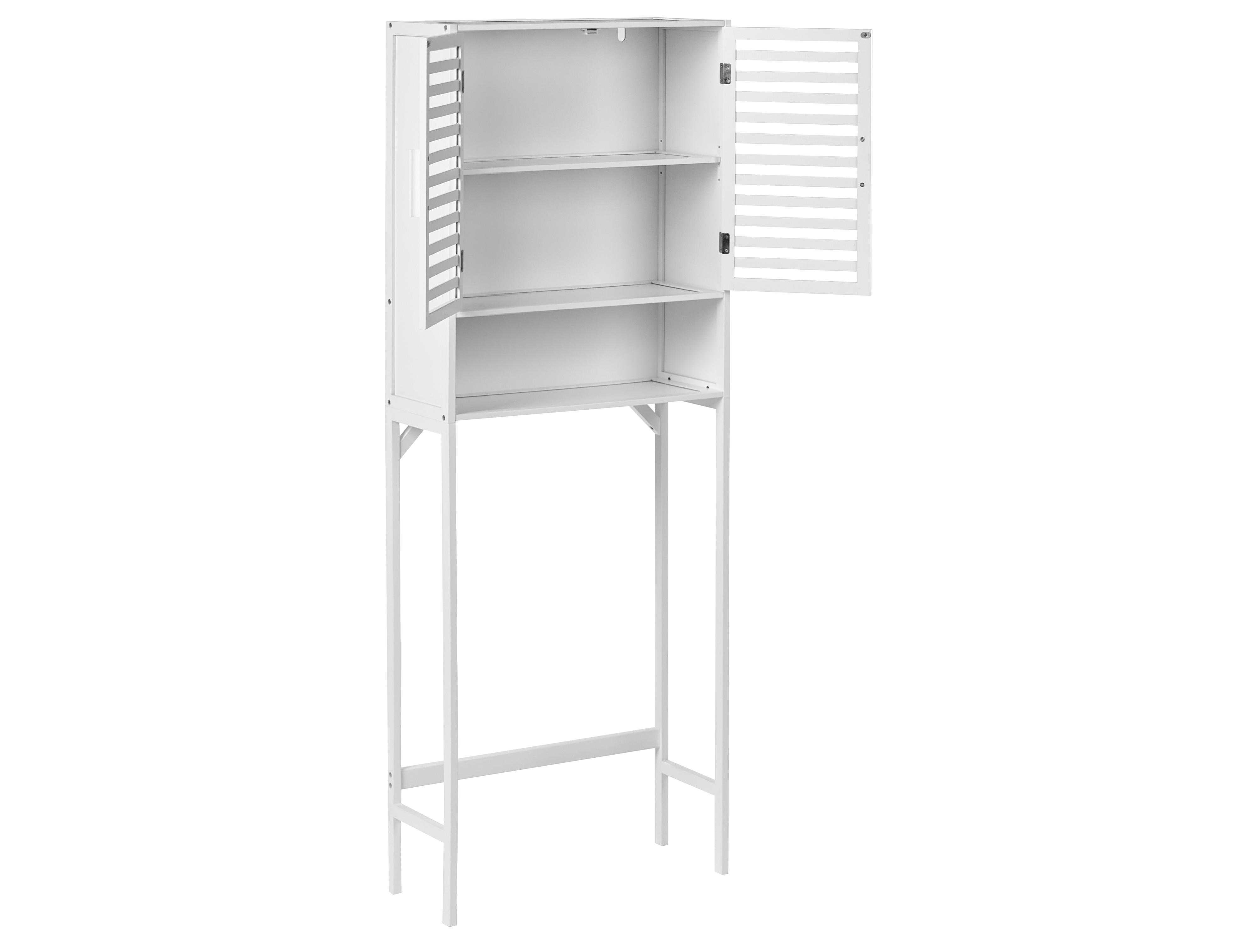 Badkamermeubel OKARCHE Bamboehout 63 cm Wit