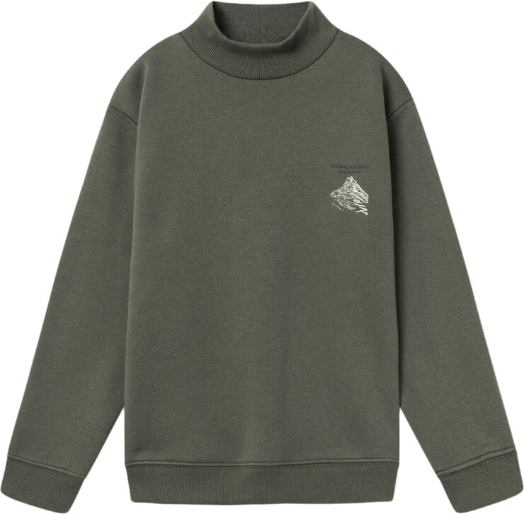 Name It NKMNASKAB LS NREG SWEAT BRU BOX Tea leaf
