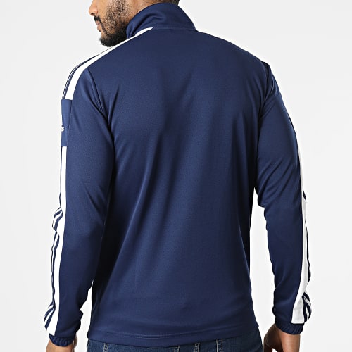 Veste Zippée A Bandes HC6279 Bleu Marine