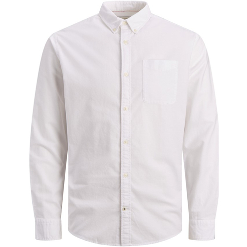Jack & Jones - 12182486 JJEOXFORD SHIRT LS 21 NOOS WHITE Blanco