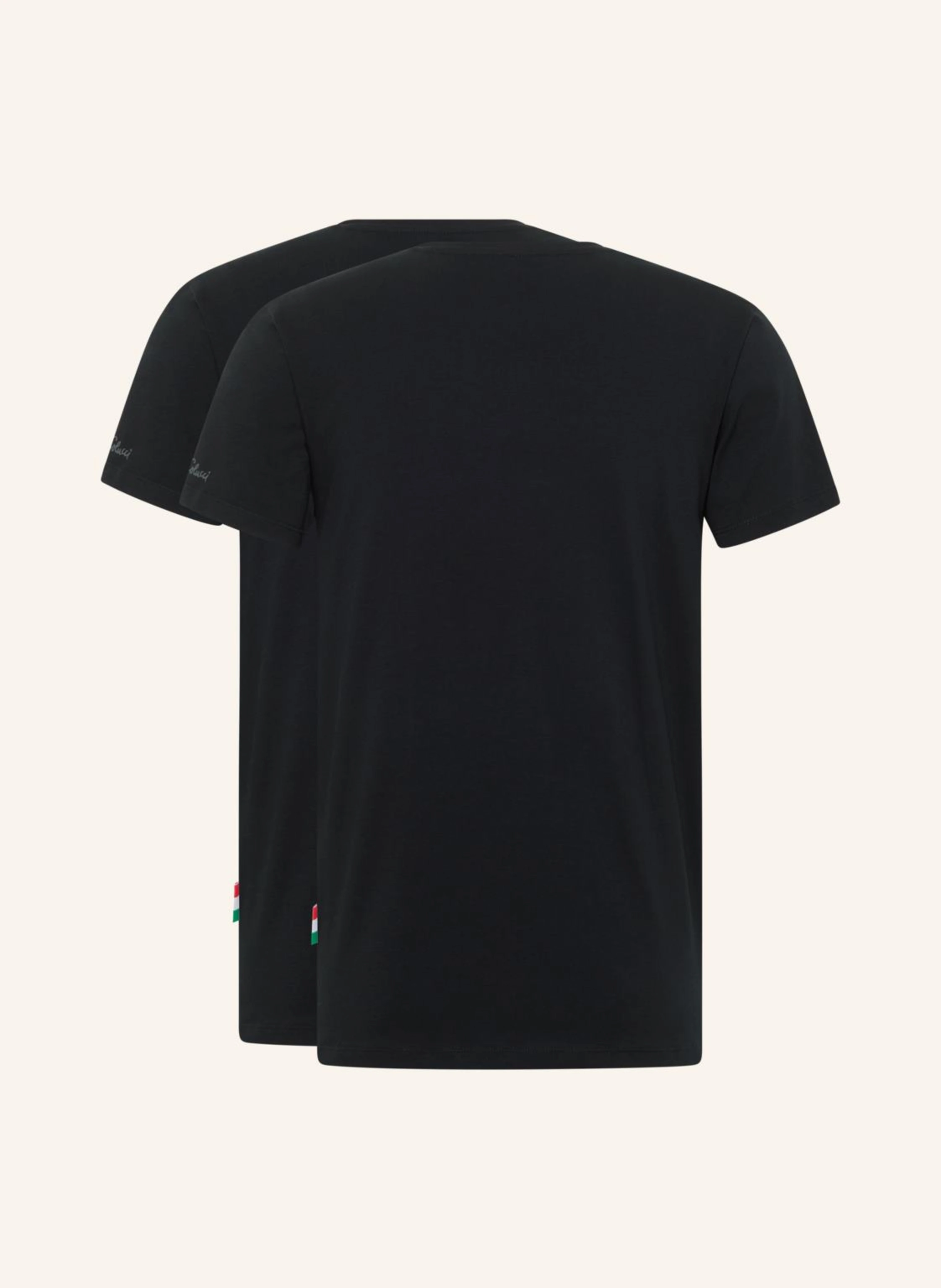 CARLO COLUCCI Rundhals T-Shirt, 2er Pack CAVALLARO