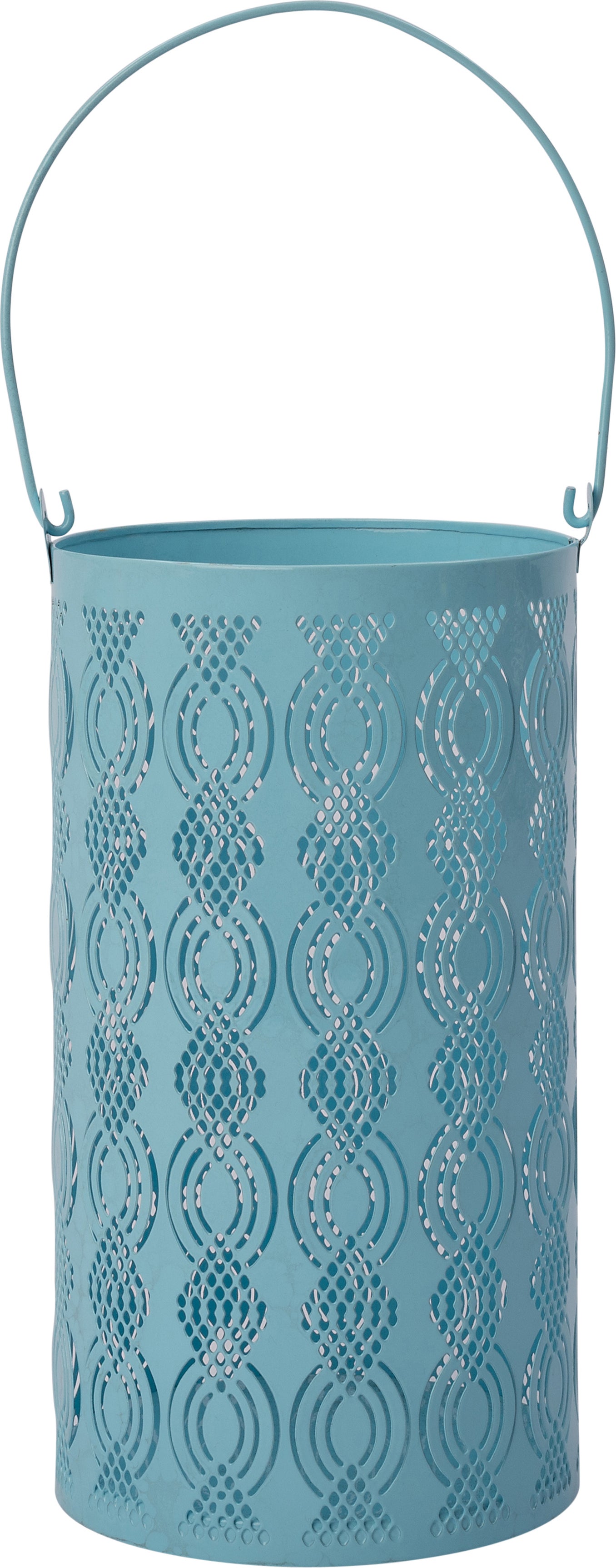 Intratuin windlicht Dian blauw D 13 H 25 cm