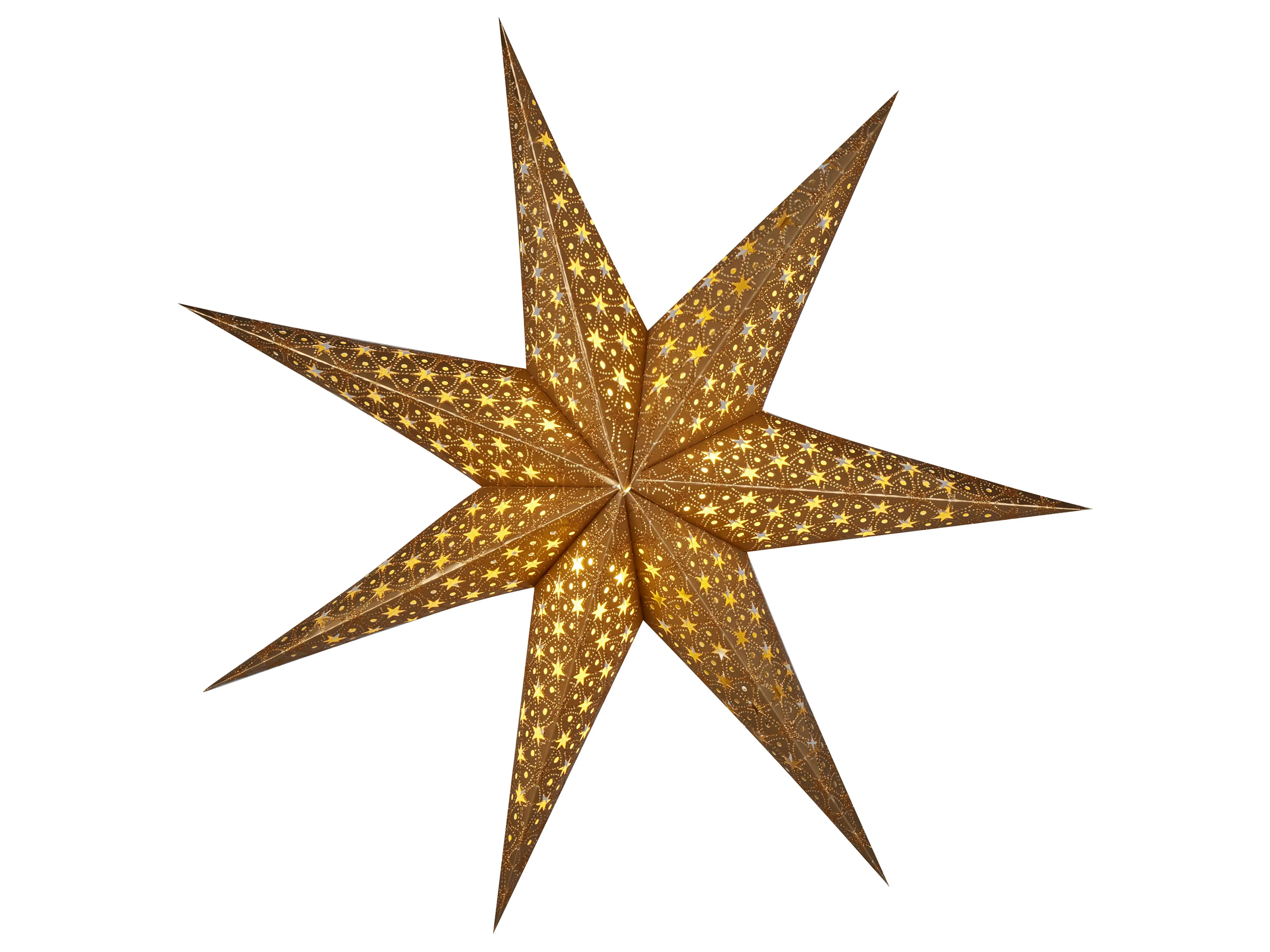 Set van 4 hangende decoraties LED TRISUL Ster 60 cm Meerkleurig