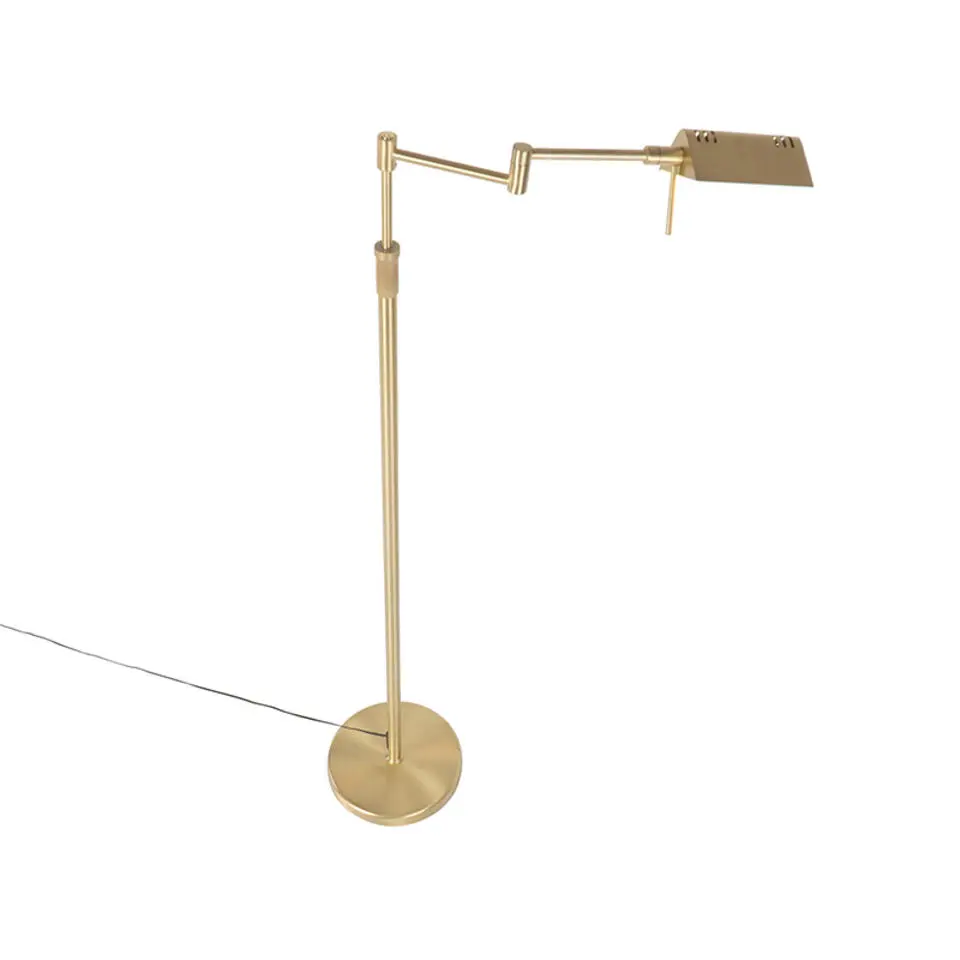 Qazqa vloerlampen notia goudkleurig geïntegreerde led
