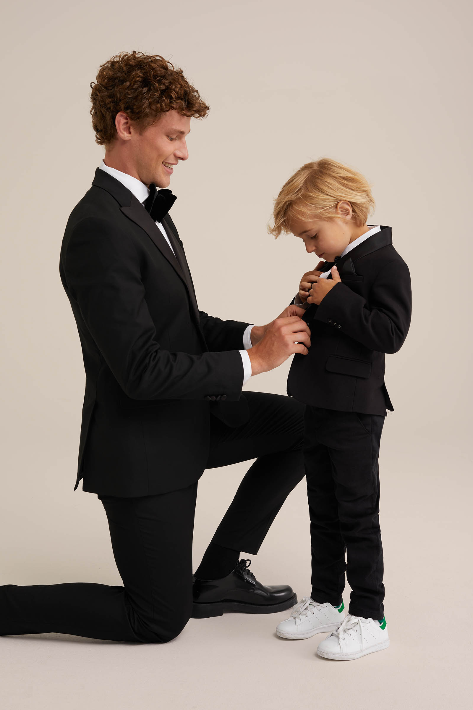 Jongens overhemd met afneembare vlinderdas WE Fashion Wit