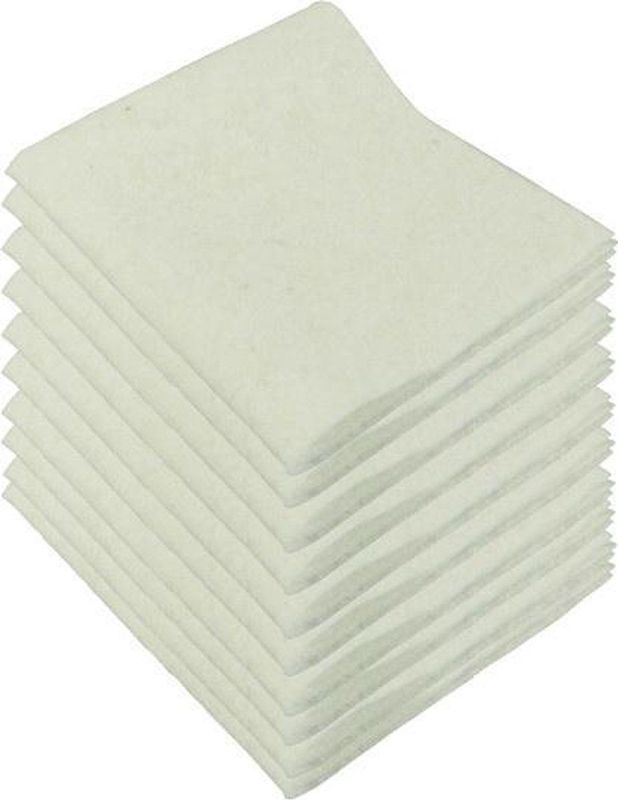 Protecton - Poetsdoeken - Wit - Kunststof - Set van 10 stuks