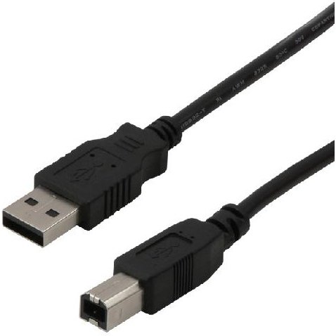 MCL câble USB A/USB B  5 m noir