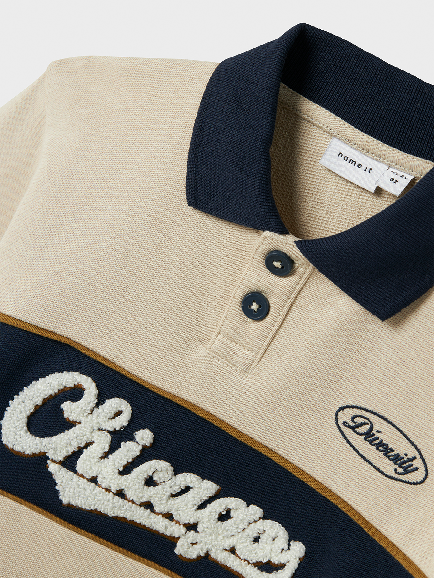 Lucan Long Sleeve Sweat Polo Unbrushed