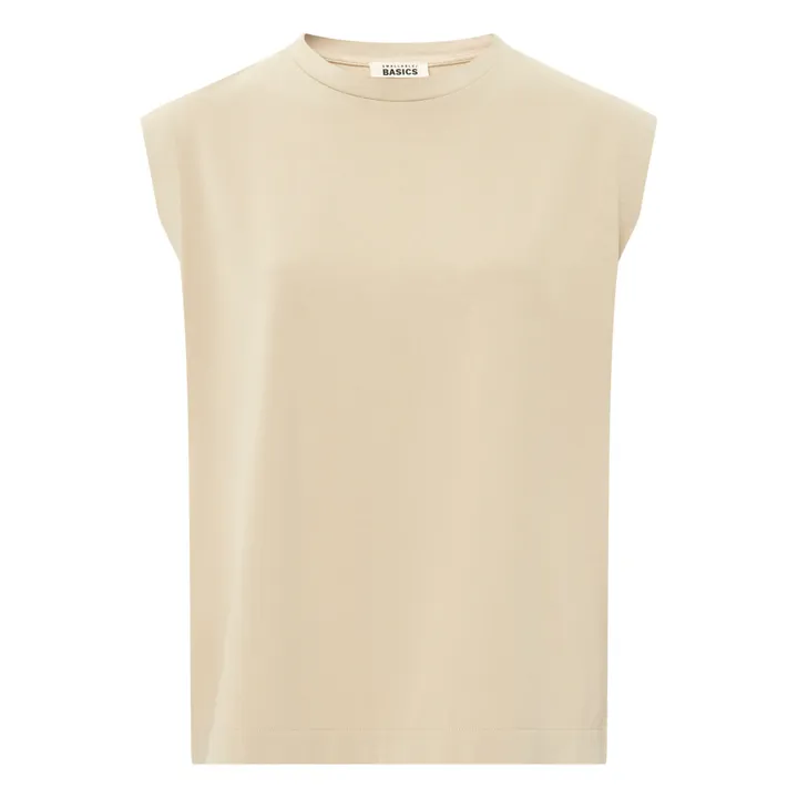 SMALLABLE BASICS Débardeur Femme Coton Bio | Mastic