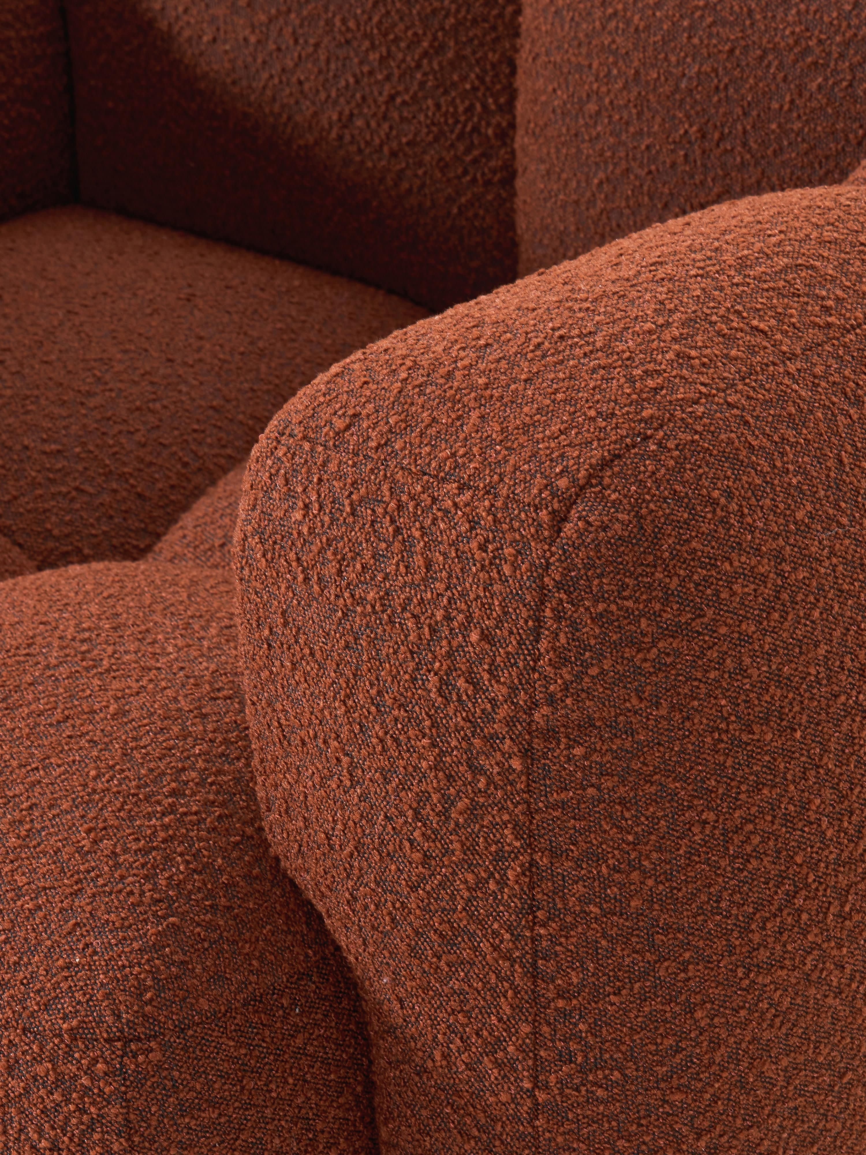 Loungefauteuil Tayla van bouclé