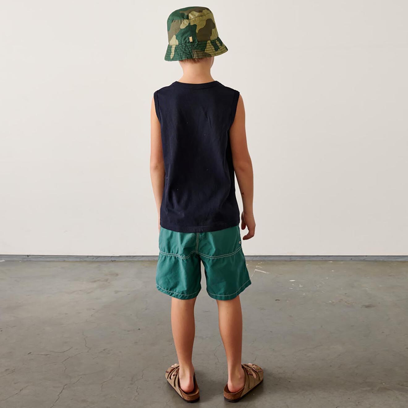 Bellerose Short de bain Lazo vert