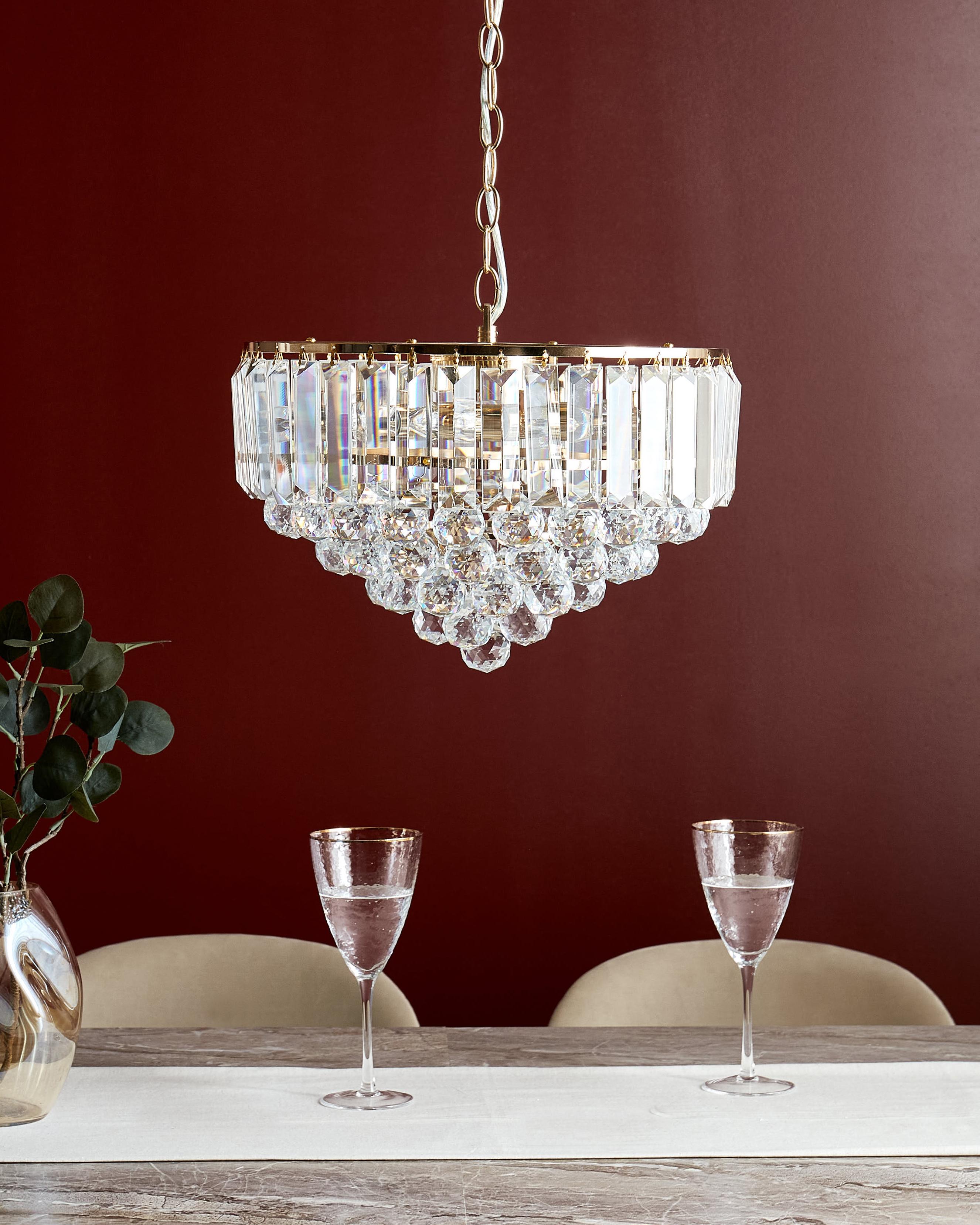 Kroonluchter ACHEIRO S Kristal Goud