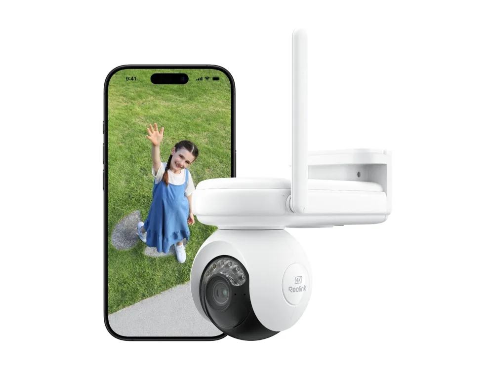 Reolink Altas PT Ultra - Netværksovervågningskamera - panonering / hældningsvinkel - kanontårn - udendørs - vejrbestandig - farve (Dag/nat) - 8 MP - 3840 x 2160 - 4K - fast brændvidde - audio - trådløs - WiFi - 802.11ax, Bluetooth 5.0 - H.264, H.265