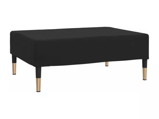 Repose-pied Noir 78x56x32 cm Velours