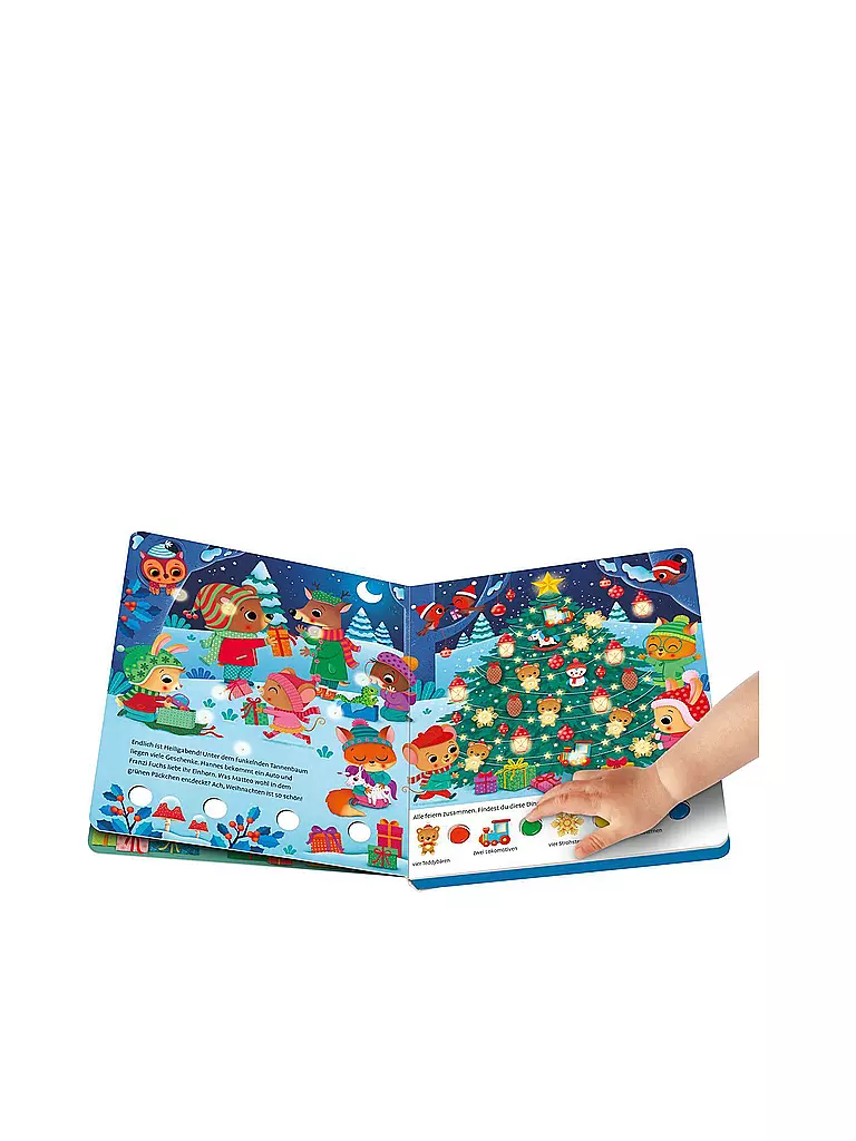 RAVENSBURGER Mein großes Licher-Wimmelbuch: Weihnachten keine Farbe