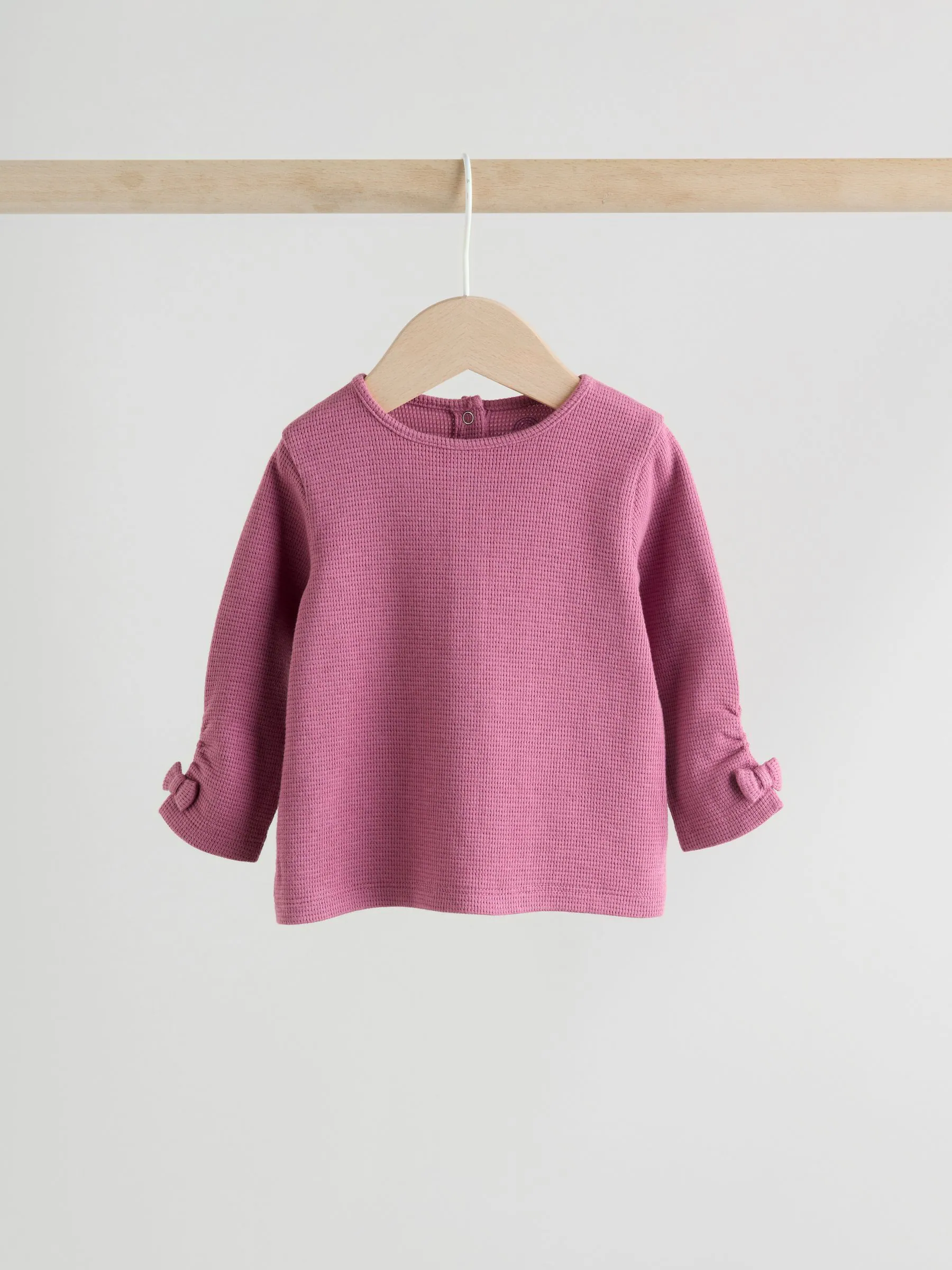 Bordeauxrood - Babyset van top met Lange mouwen en Leggings met Bodywarmer 3 -delig (0mnd -2jr)