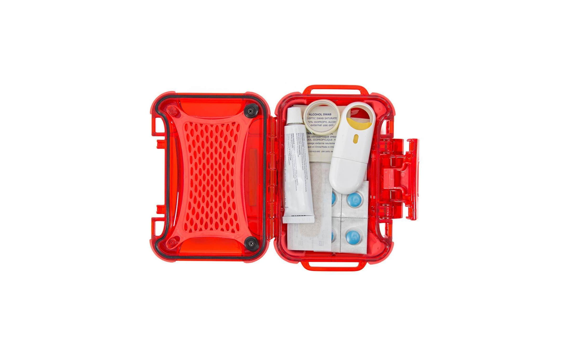 Outdoor-Koffer Nano Case 310 Erste-Hilfe leer Rot; WeissNANUK Case – leichter wasserdichter & robuster Hartschalenkoffer