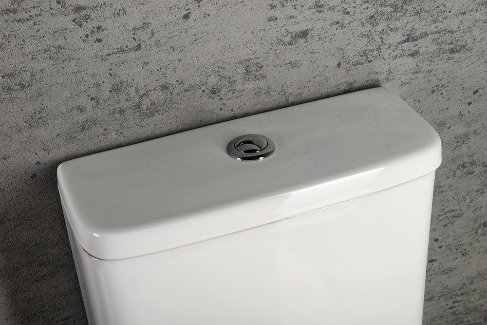 Sapho Turku duoblok toilet randloos wit met zitting