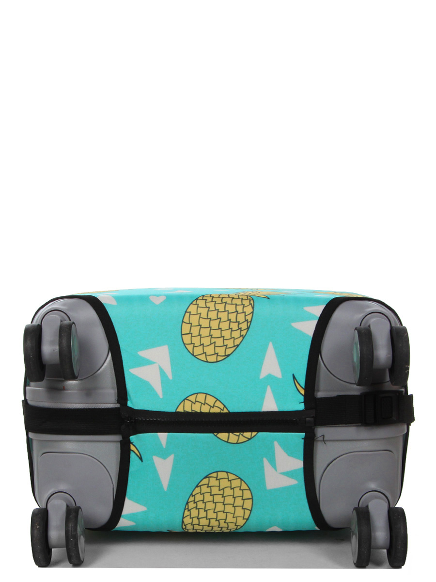 Housse de valise Periea Green with Yellow Pineapples S